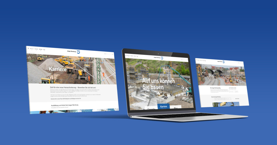 Jaeger Bernbrug Website Mockup