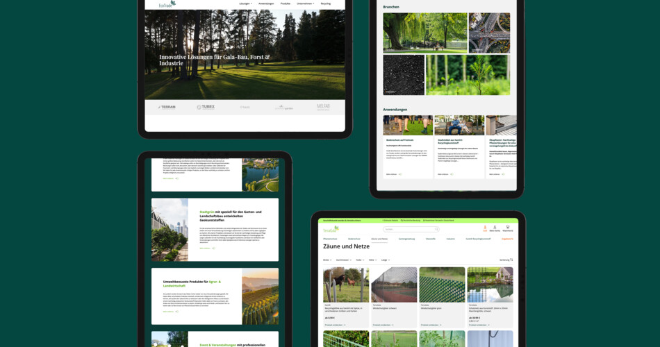 EcoTrade Leipzig Website Mockup