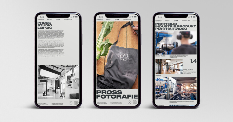 Torsten Pross Mobile Website Mockup