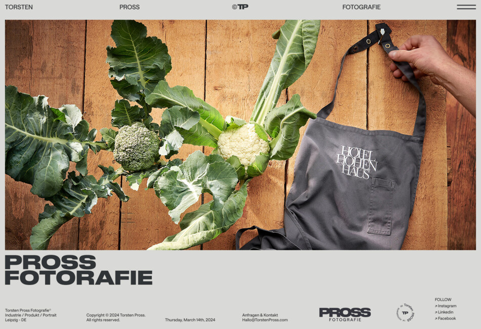 Torsten Pross Website Mockup