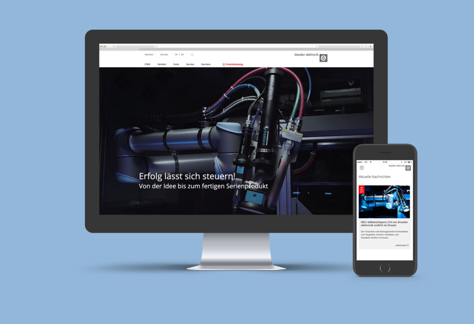Dresden Elektronik Website Mockup