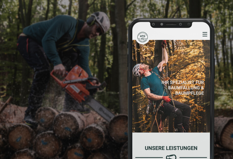 ATG Klettern - Mobil Mockup