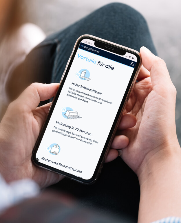 cargobeamer Mobile Website