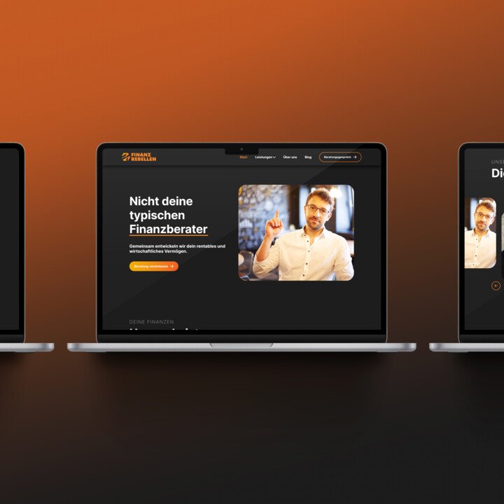 Finanzrebellen Website Mockup
