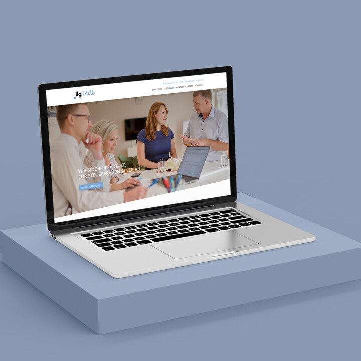 ilg Steuern Website Mockup