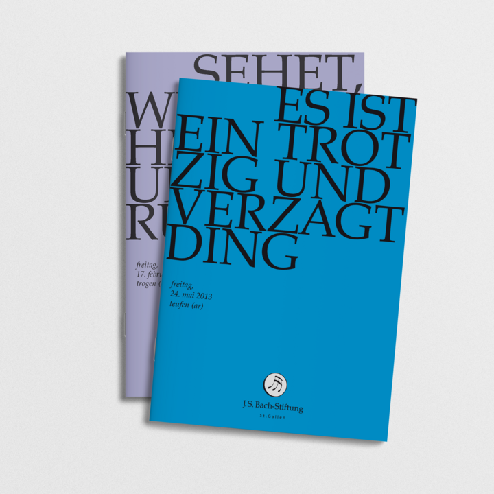 J. S. Bachstiftung Werbemittel